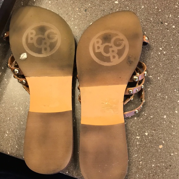 BCBG like new studded gold and tan - Picture 2 of 3